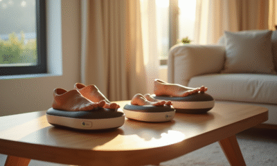 Salon moderne avec appareils de massage pour les pieds